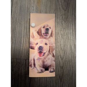 Inkology Lenticular Pencil Box Space Design Plastic Dog Puppy Snap Tray